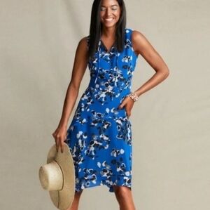 CAbi Untamed Dress Medium Multi Blue